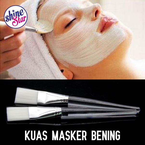 SHINE STAR - Kuas Masker Make Up Bening - Alat Makeup Brush Makeup Premium Berkualitas - 1 Pcs