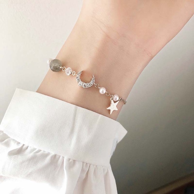 Ark.co - Satellite bracelet gelang tangan fashion planet bulan bintang minimalis