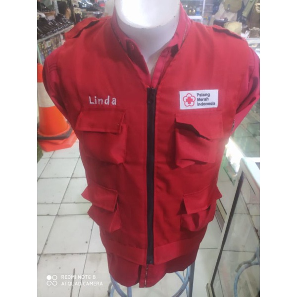 rompi pmi#rompi pmr#romoi merah pmi murah