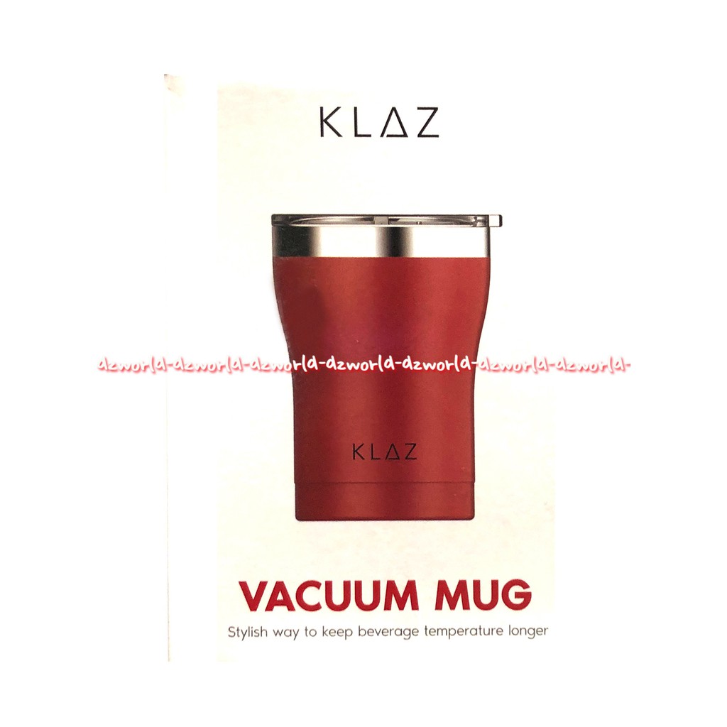 Klaz Vacuum Mug Cup Holder Gelas Dengan Tutup Suhu Tahan Panas Lama Cocok Untuk Gelas Di Mobil