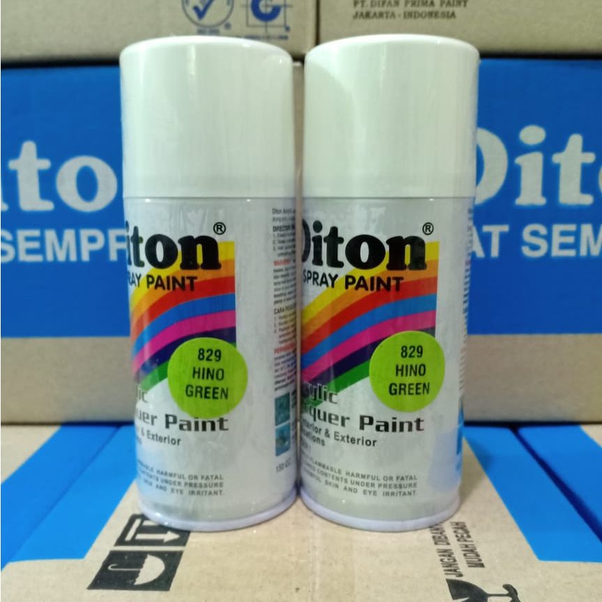 Pilox Cat Semprot DITON Spray Paint Acrylic Lacquer Paint - 829 Hino Green / Hijau Muda (150cc/Kecil)