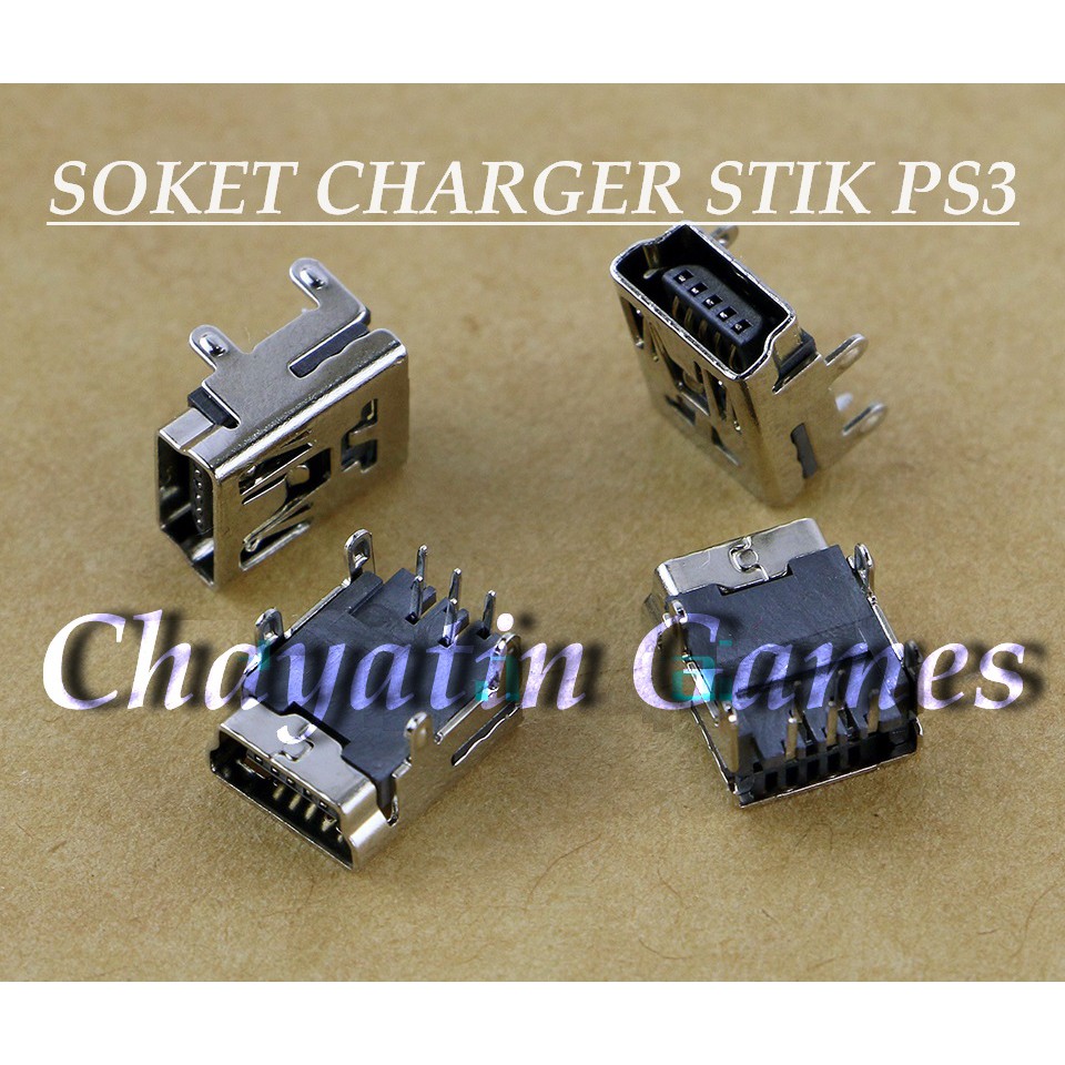 Soket Charger Stik PS3 / Soket Cas Stik PS3 Model Tancep - Tancap