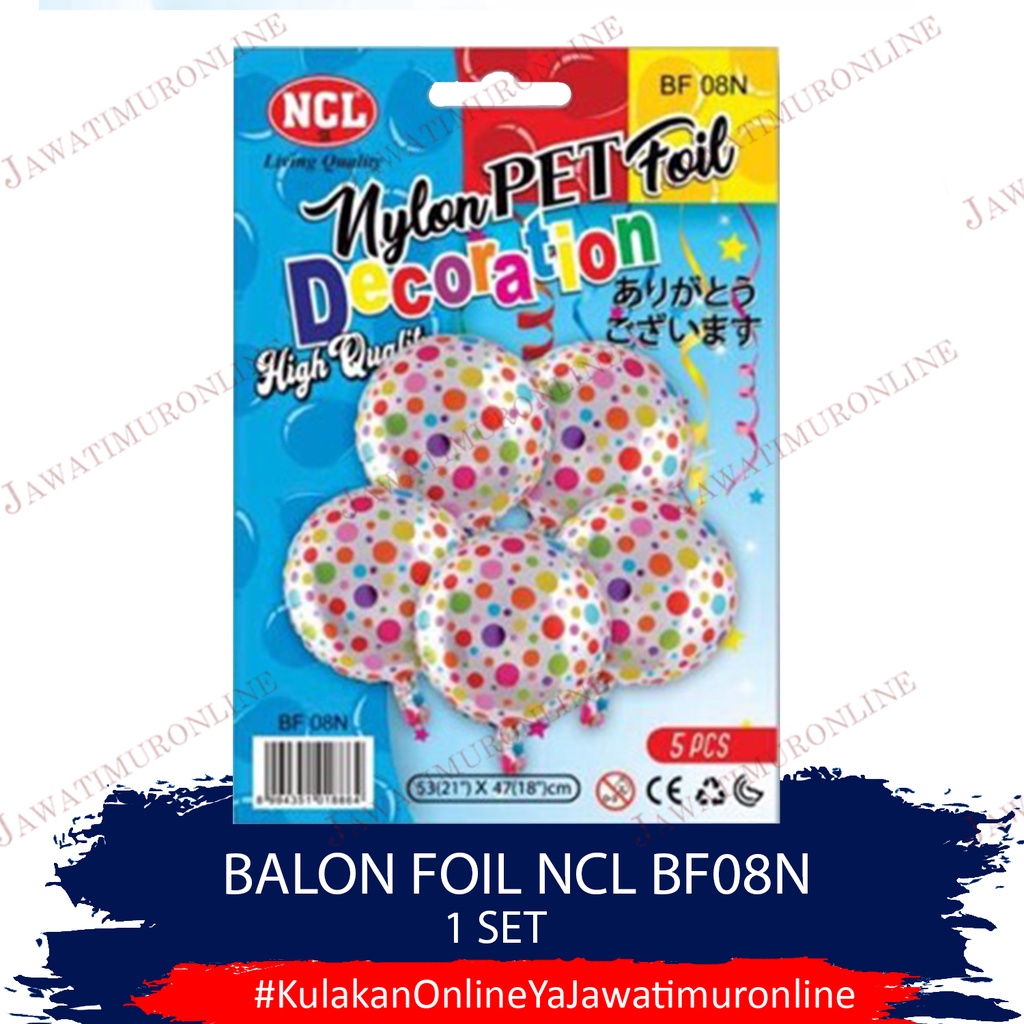 Balon Foil Set Polkadot BF08N 53 x 47 cm