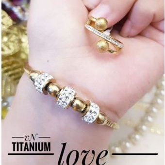 TiTanium set gelang cincin G53