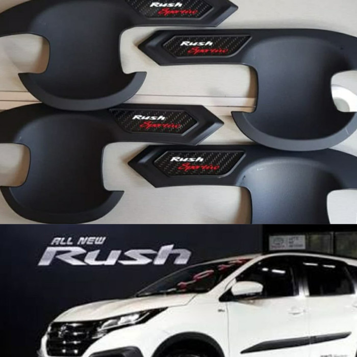 Outer mangkok handle PINTU TOYOTA ALL NEW RUSH 2018 SAMPAI 2023 2022 2021 2020 2019 hitam doff BLACK