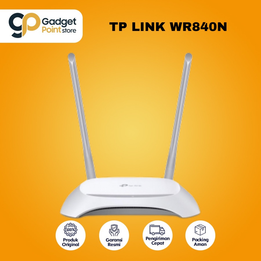 TP LINK WR840N 300Mbps Wireless N Router - Garansi 1 Tahun