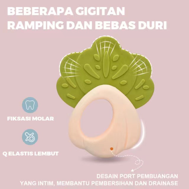 SB168 Mainan Gigitan Bayi Teether Bayi Bersuara Aman Gigitan Untuk Bayi BPA FREE