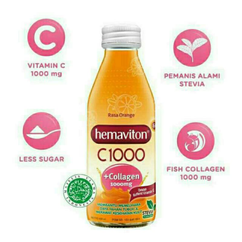 Hemaviton C 1000 Botol 150 ml + collagen