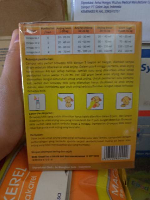 GROWPPY MILK SUSU ANAK ANJING  SACHET 30ml