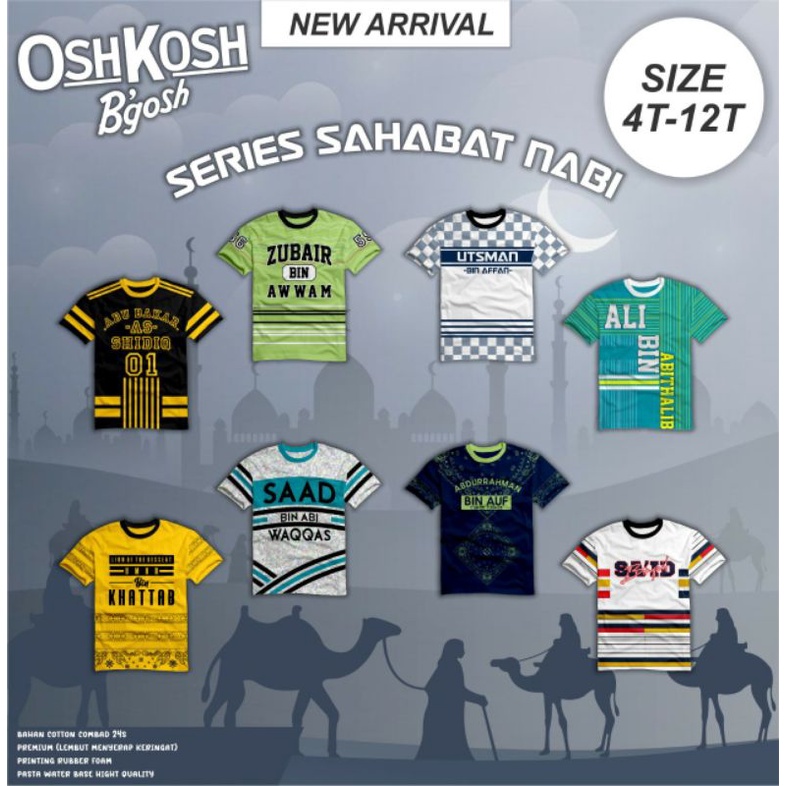 kaos series edisi sahabat nabi