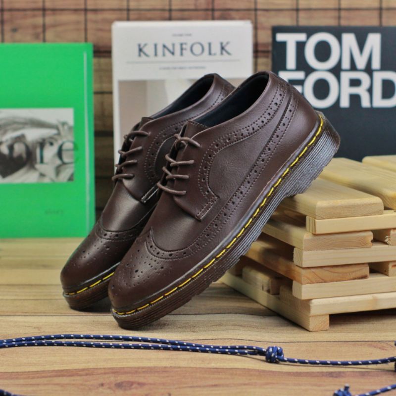 SEPATU PRIA FORMAL CASUAL KULIT ASLI ORIGINAL - SepatuFormal Pantofel pria Resmi Formal Hitam Coklat Kuliah Kondangan Kerja PNS Guru slip on pria