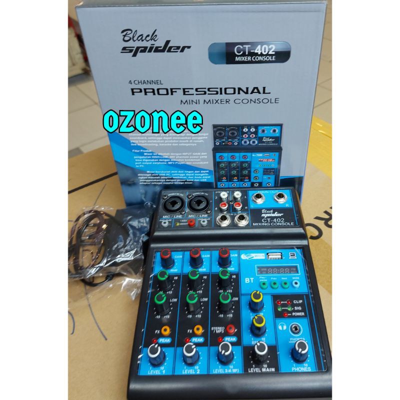 MIXER BLACK SPIDER CT 402 4CHANNEL ORIGINAL