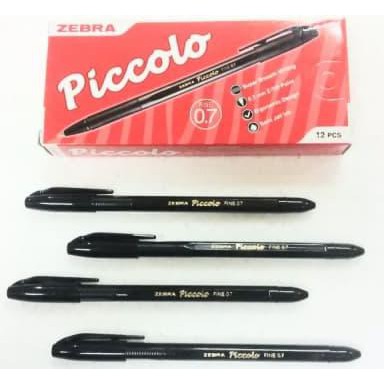 

Termurah Ballpoint Zebra Piccolo 0,7 Hitam (Pack 12 Pcs) Offic