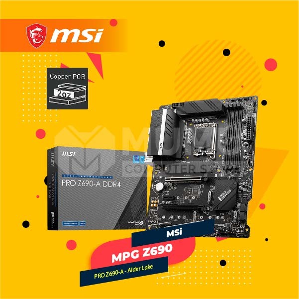 Jual MSI PRO Z690-A Intel LGA1700, Z690, DDR4 - Alder Lake | Shopee ...