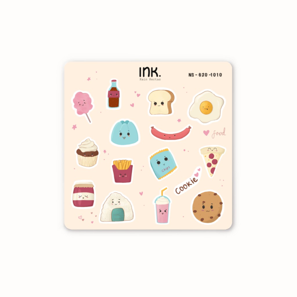 

Cute Food Sticker - Sticker Journaling - Sticker Dekor (NS-620-1010)