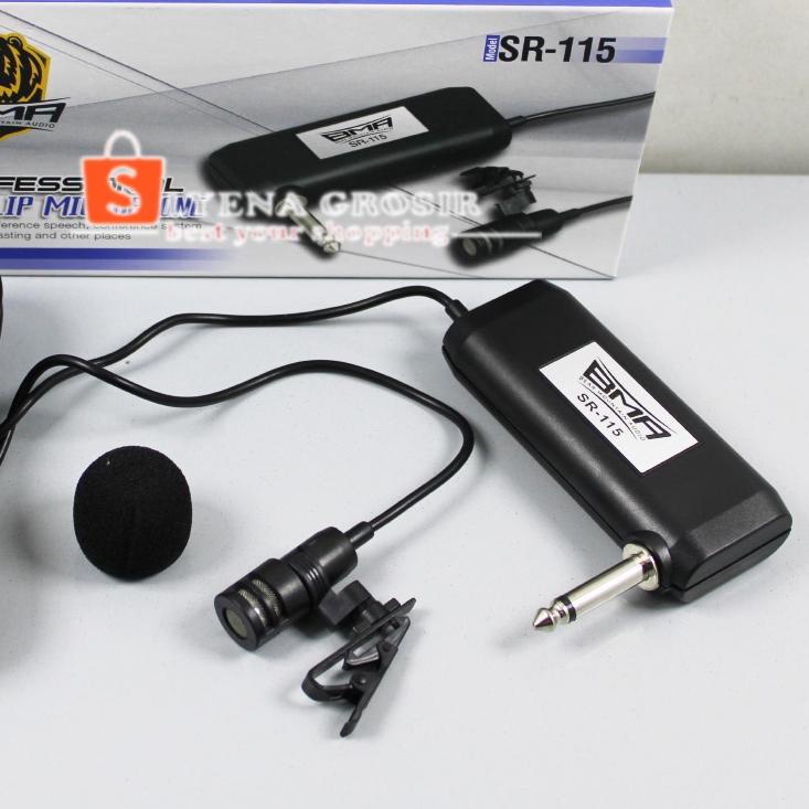 ✾ Mic Jepit BMA SR-115 / Mikropon Jepit Condenser Original Mik Clip On Imam Masjid ֍