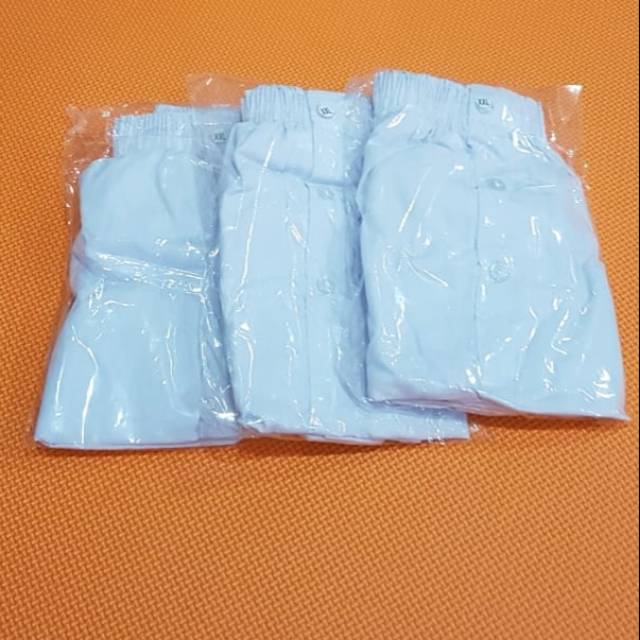 3 pc Boxer pria putih katun uk. XL, 3L, 4L