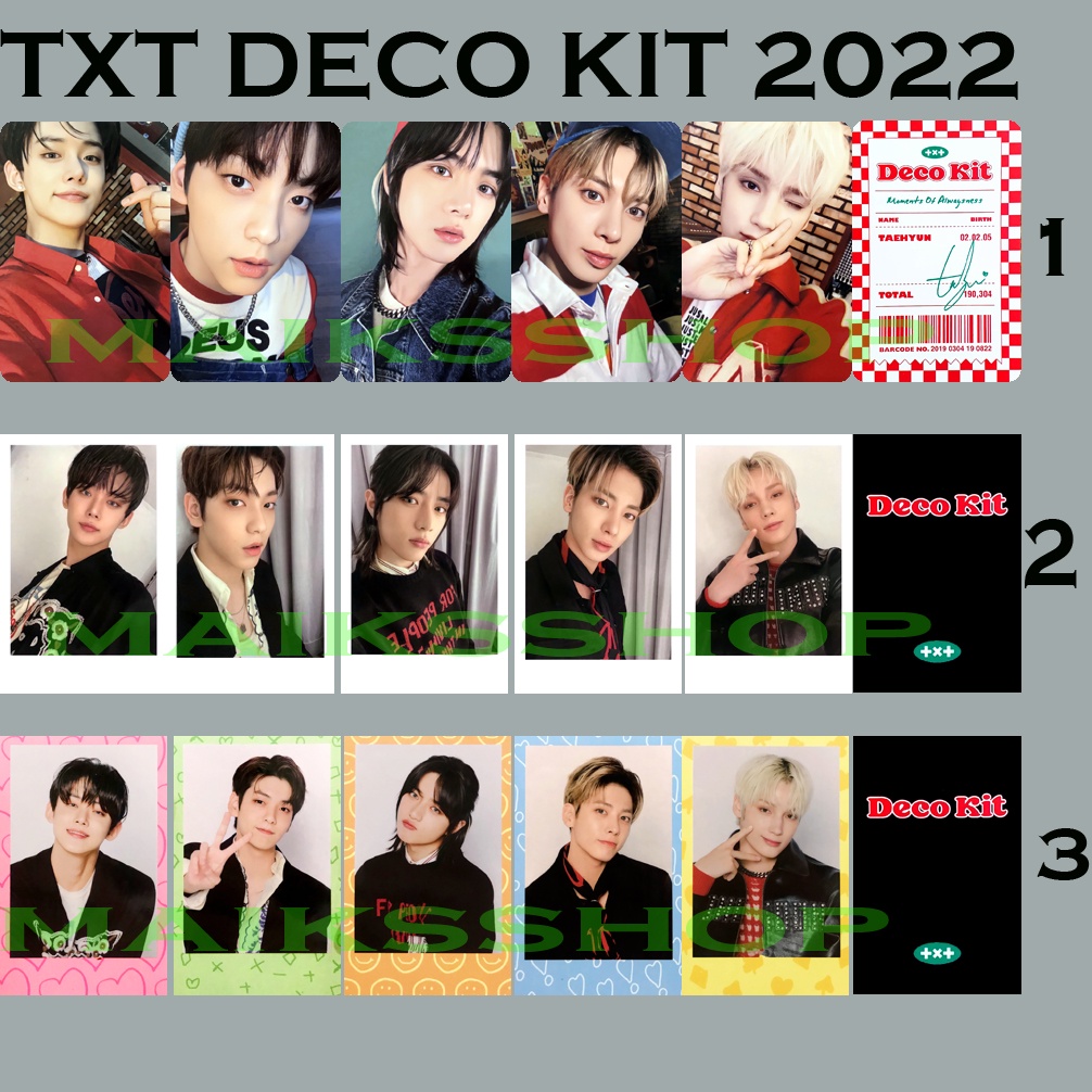 TXT Deco Kit 2022 Unofficial Photocard