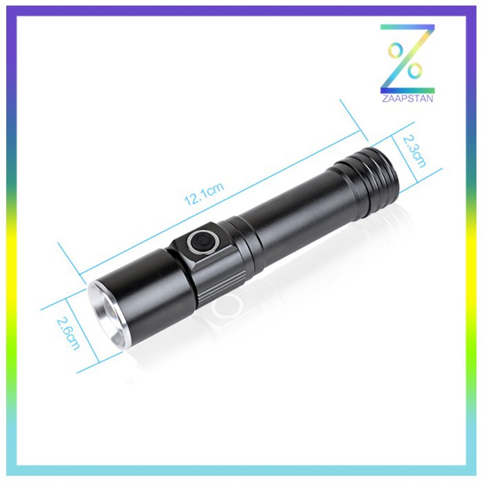 TaffLED Senter LED Mini Waterproof Magnetic - WT518 - Black