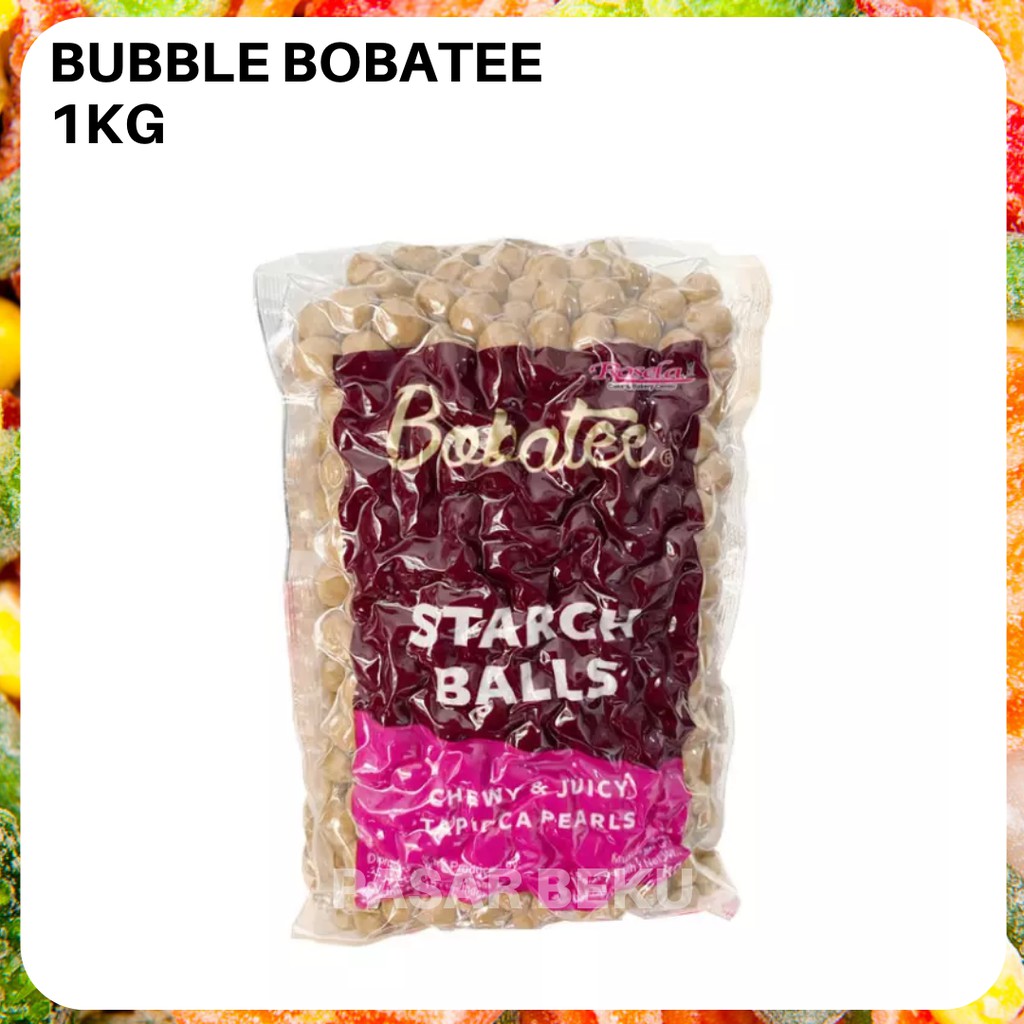 

Boba Bobatee 1kg Mentah Siap Masak Topping Bubble Drink Frozenfood Padang