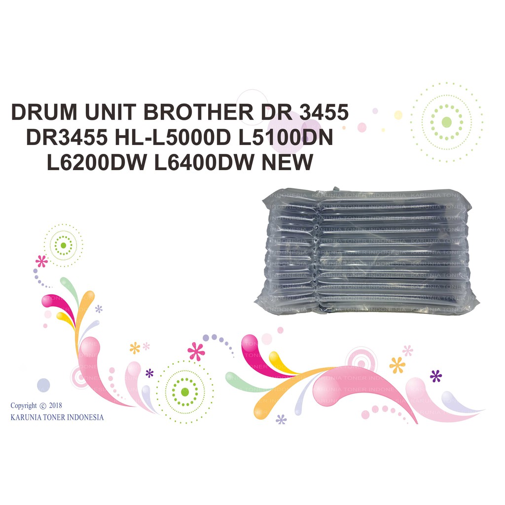 DRUM UNIT BROTHER DR 3455 DR3455 HL-L5000D L5100DN L6200DW L6400DW NEW