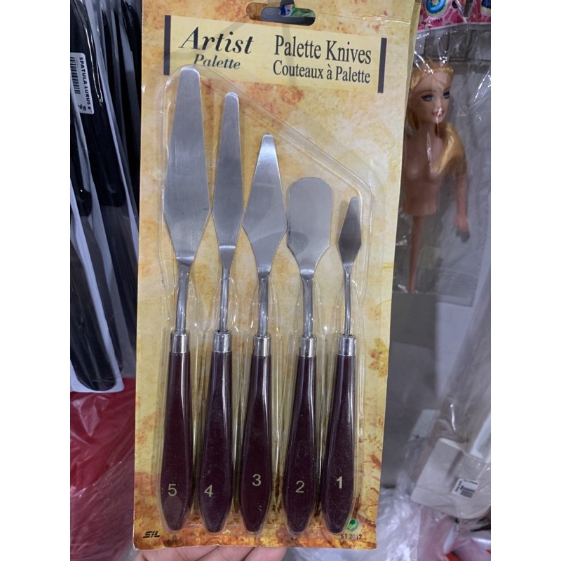 

pisau palet palette knives set 5pcs