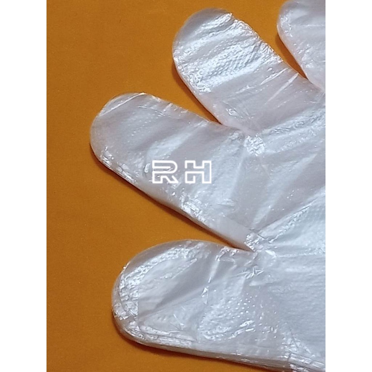 Hand gloves / Handgloves sarung tangan PLASTIK anti virus bukan karet atau latex