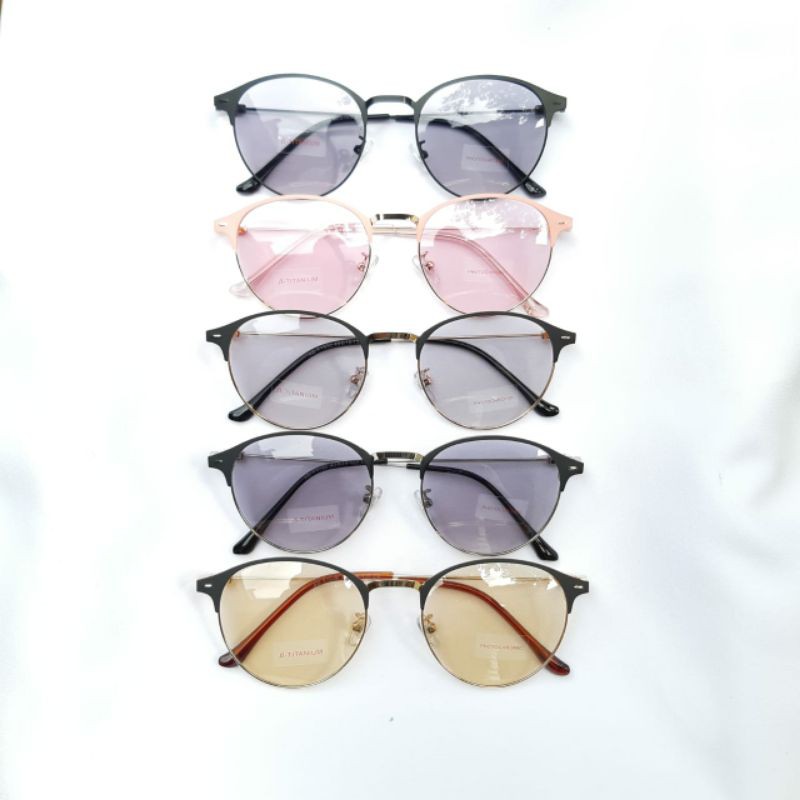 FRAME KACAMATA WANITA BEST SELLER 1920 + LENSA PHOTOCROMIC ( NORMAL ) NO MINUS &amp; RADIASI | FASHION