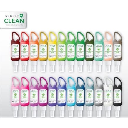 Hand sanitizer spray secret clean Secret Clean Hand Sanitizer Liquid 50ml + Silicone Case