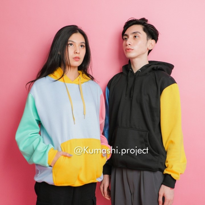 HOODIE JUMPER TRICOLOR SWEATER UNTUK RPRIA DAN WANITA M-XXL