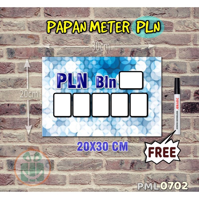 

SBC Papan Meter Listrik PLN PAM motif Unik - Pastel 02