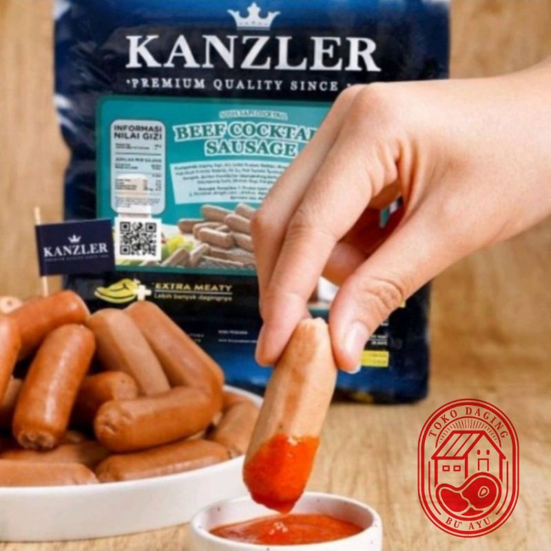 

Kanzler Beef Cocktail / Sosis Kanzler Extra Meat Premium
