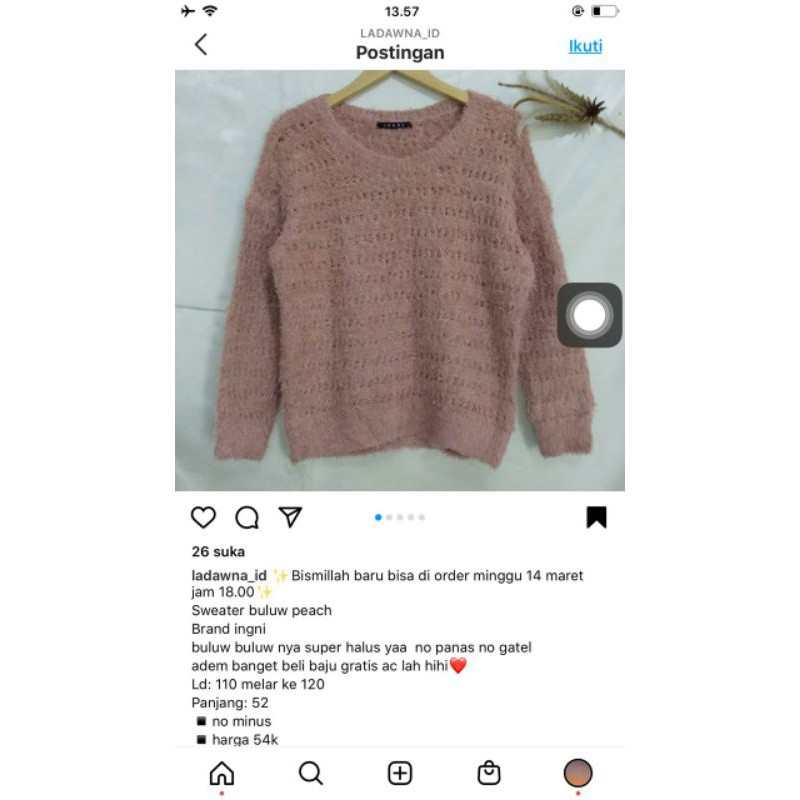 peach bulu ingni punya kak septia