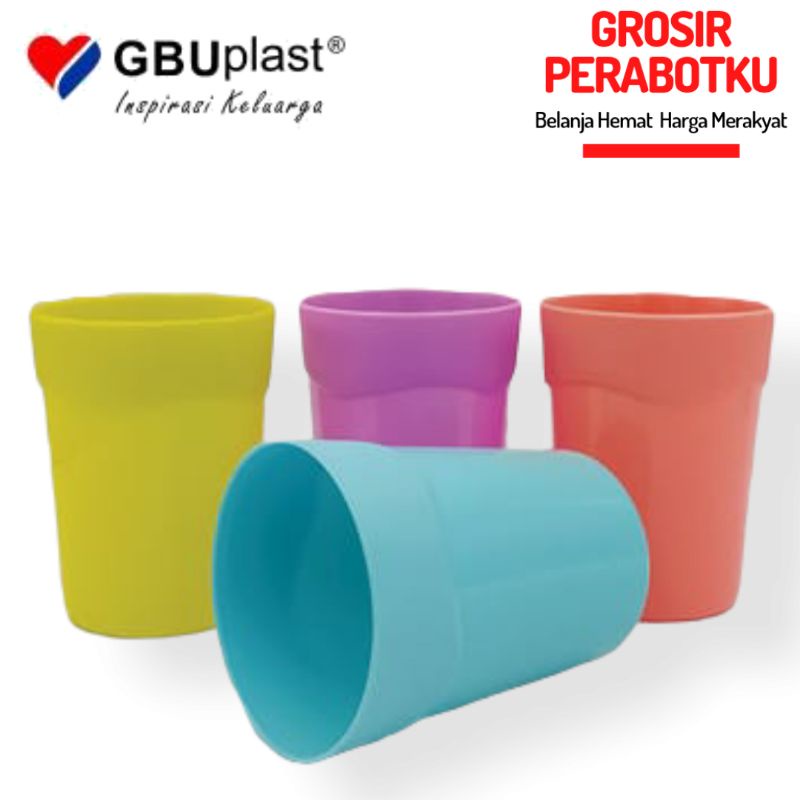 GBU PLAST Gelas Plastik Levina 320ml | Party Glass Gelas Plastik BPA FREE