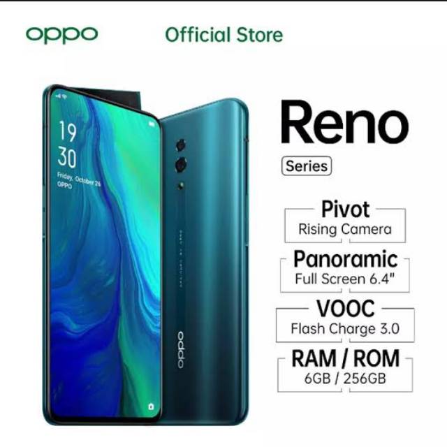 OPPO RENO RAM 6/256 GB GARANSI RESMI OPPO INDONESIA