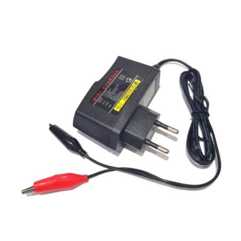 ADAPTOR CHARGER AKI MOTOR / TESTER LAMPU LED 12 VOLT