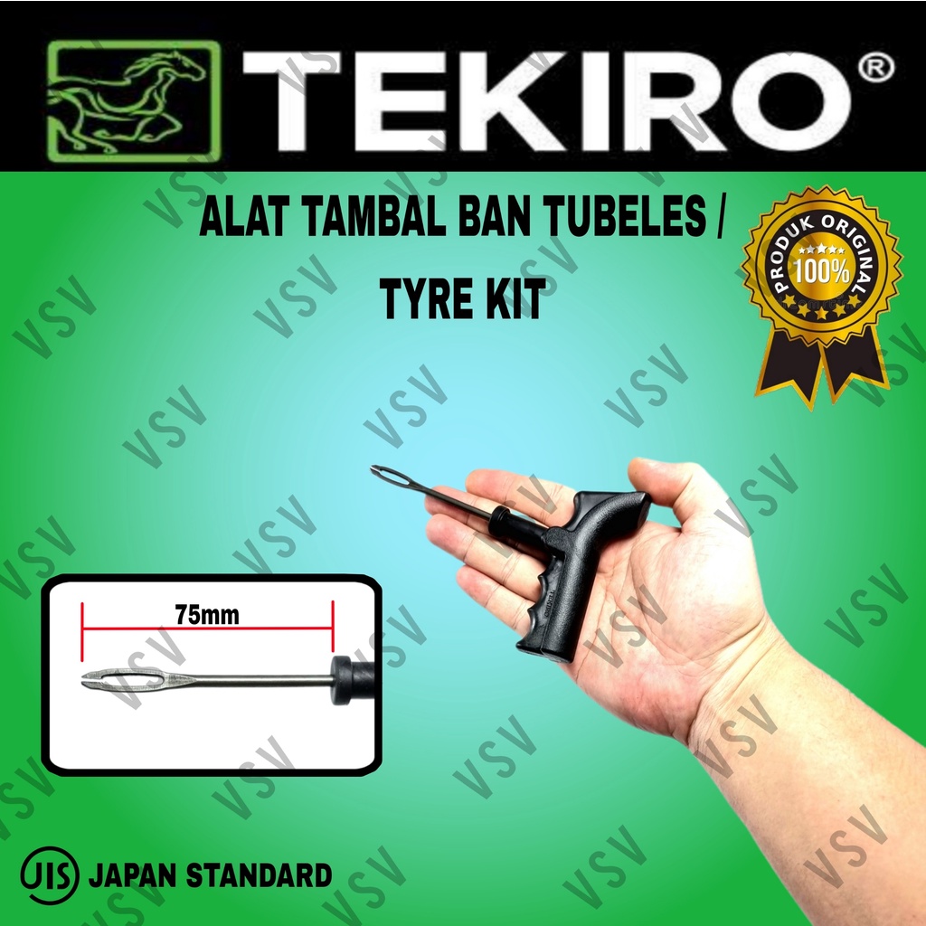 Tekiro Alat Tambal Ban Tubless Tambal Ban Bocor Tubeless Tyre Kit