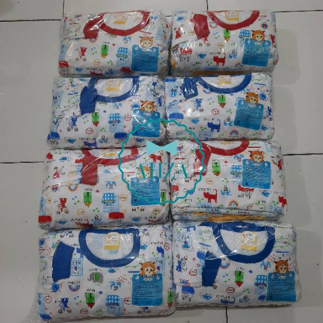 AHZA SETELAN PIYAMA OBLONG PANJANG BAYI SIZE S,M,L,XL