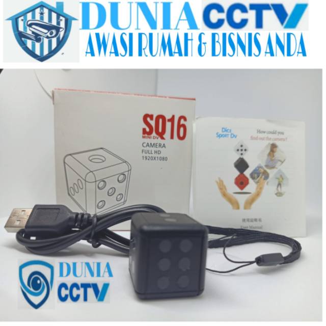 Spy Cam SQ 16, CAM DVR DV Spycam Dice Hidden Action cam, kamera spy mini bentuk  Dadu