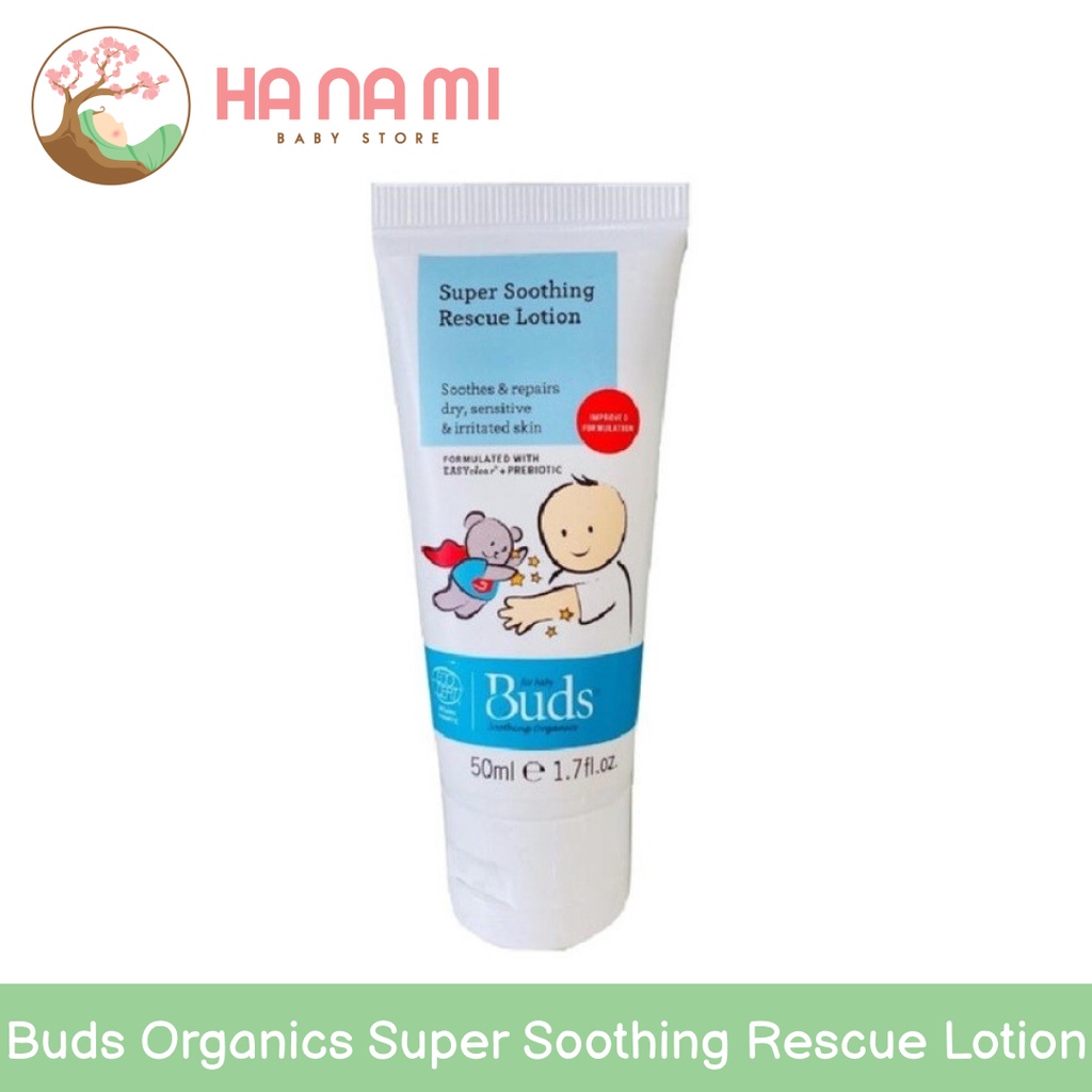 Buds Organics Super Soothing Rescue Lotion - Lotion atau Krim Perawatan Iritasi Luka Eczema Bayi dan Anak