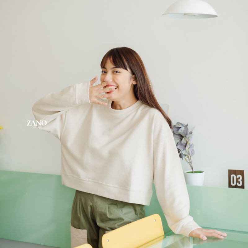 ZANO BASICS Sweater Crop Aurora