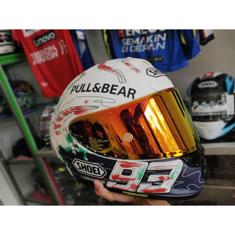 helm shoei x14 xspirit catalunya 93 mm93