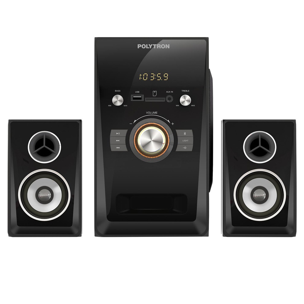 POLYTRON PMA 9501 BA BLACK HITAM / MULTIMEDIA SPEAKER + USB / PMA9501BA