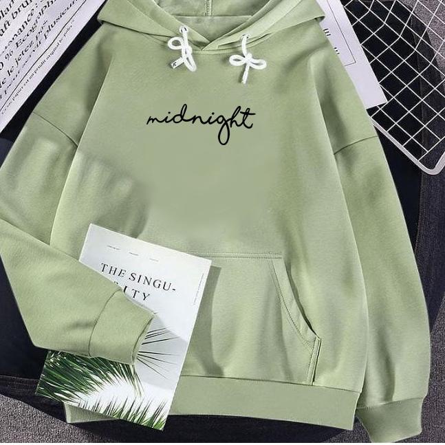 Paling Dicari.. sweater hoodie midnight L XL XXL hoodie wanita aesthetic jumbo 2XL sweater cewek bah