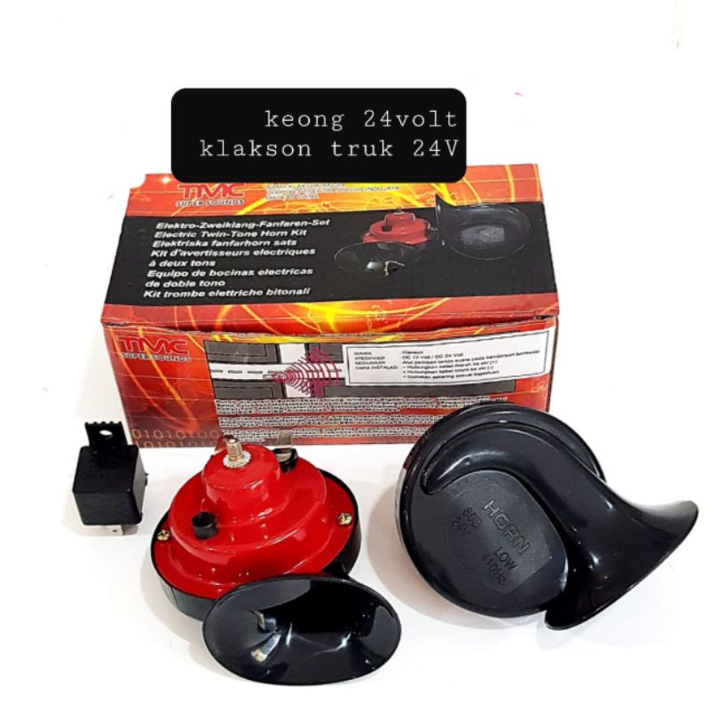 klakson 24V klakson keong 24volt klakson mobil truk 24Volt snail horn 24V