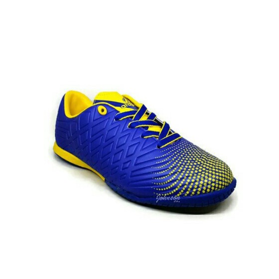 [ Johnson Shoes ] Sepatu Futsal Anak Tanggung ARDILES - CUMCURUM Biru Royal / Kuning ORIGINAL