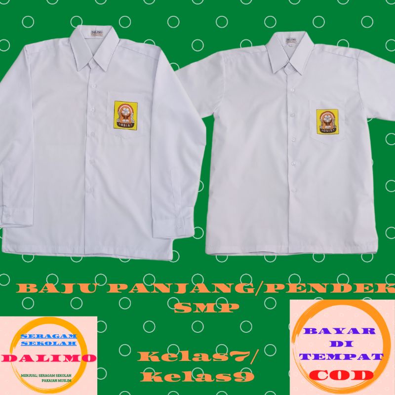 Jual BAJU SMP PENDEK DAN PANJANG KELAS7/KELAS9 SERAGAM DALIMO SERAGAM ...