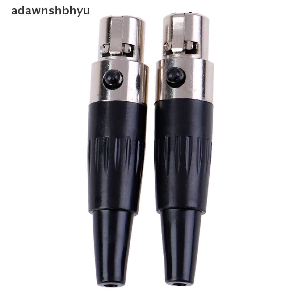 Adawnshbhyu 1Pc Konektor Mikrofon Audio XLR Mini 34pin Female Plug XLR Kecil Untuk MIC