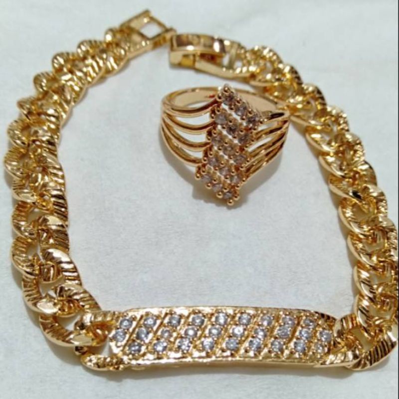 Xuping gelang cincin lapis emas 24k