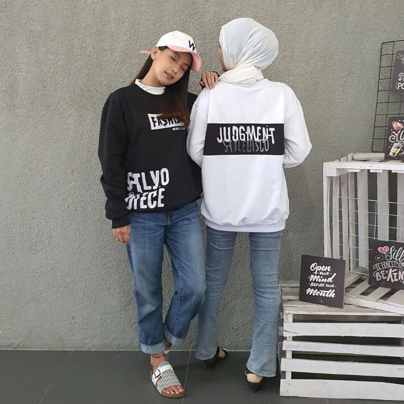 FASHISN Sweater Pria Wanita / Crewneck Pria Wanita